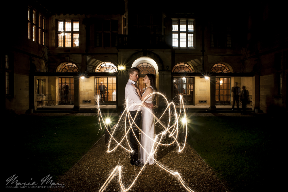 Light Painting Wedding Photography by Marie Man