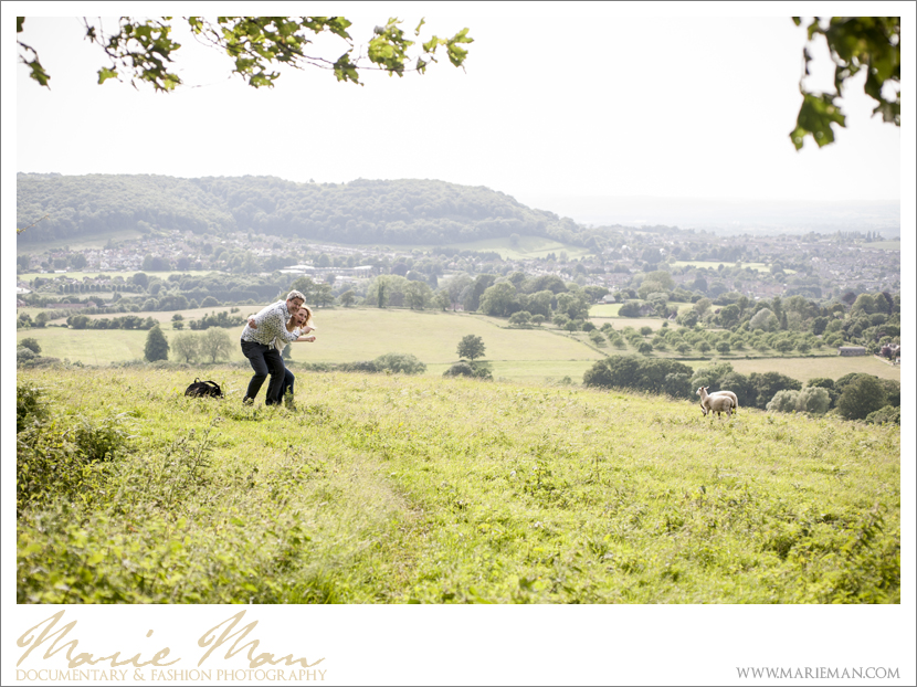 Zoe & Michael - Downham Hill, Dursley Cam Gloucestershire & Cotswold Engagement Photography